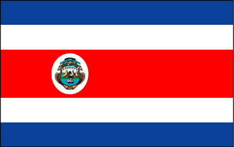 Costa Rica: Five horizontal